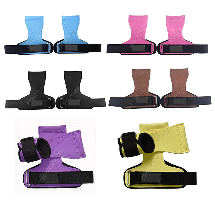 リフティングリストストラップ重量挙げグリップ、ジム、ワークアウト、デッドリフトハンドグリップ男性と女性用パームプロテクターパームガード保護