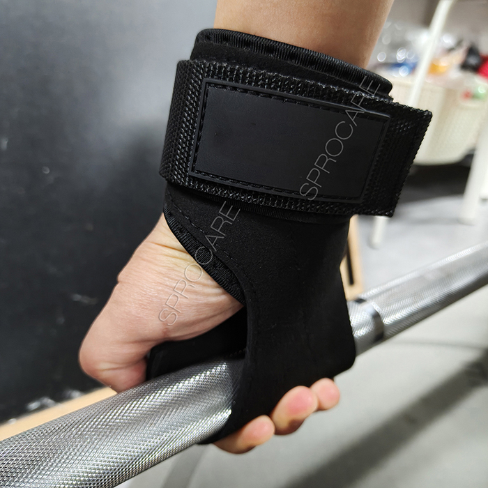 リフティングリストストラップ重量挙げグリップ、ジム、ワークアウト、デッドリフトハンドグリップ男性と女性用パームプロテクターパームガード保護